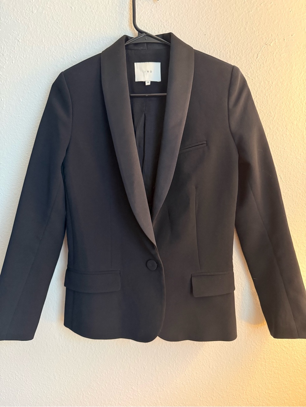 IRO Black Shawl Lapel Blazer